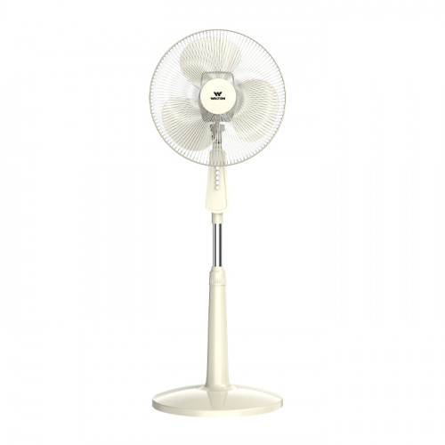 WALTON Pedestal Fan 400mm Butterfly Cream White